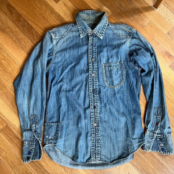 Vintage 45R denim shirt - Mens 2 (Japanese sizes) - Picture 1 of 8
